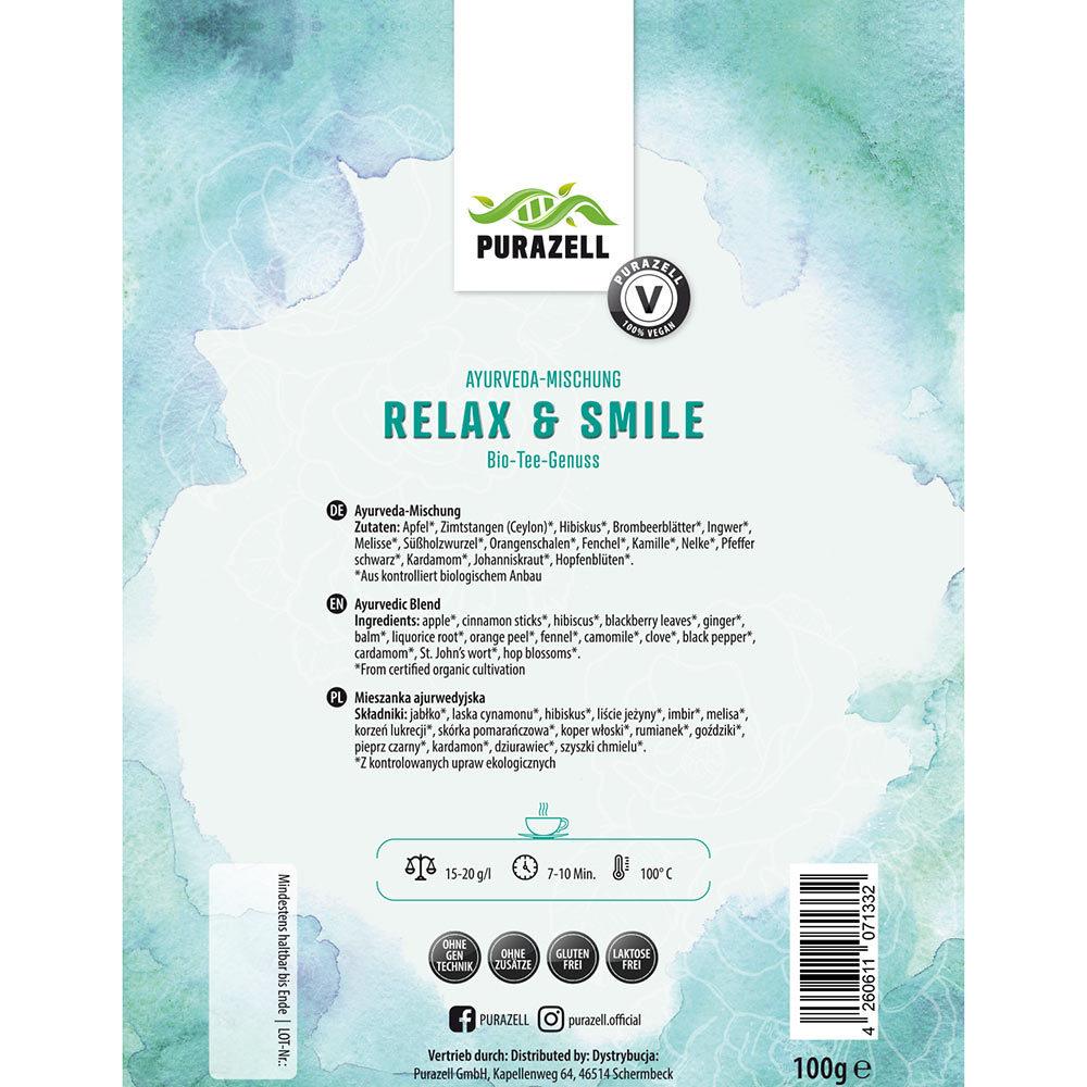 Relax & Smile Etikett