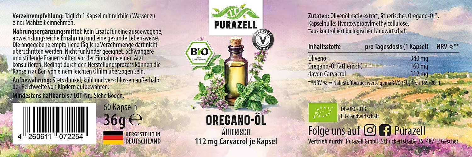 Bio Oregano-Öl Kapseln