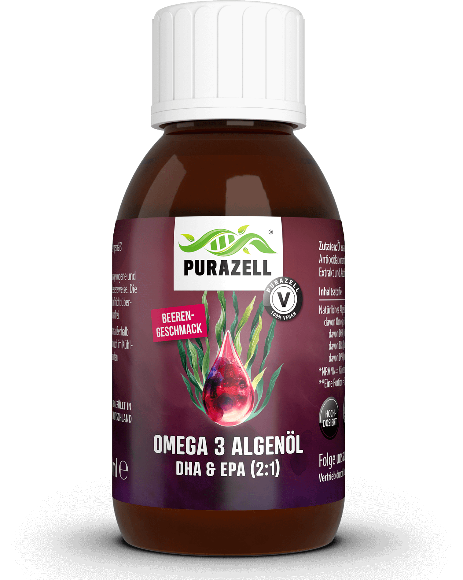 Omega 3 Algenöl DHA & EPA (2:1) - Beere