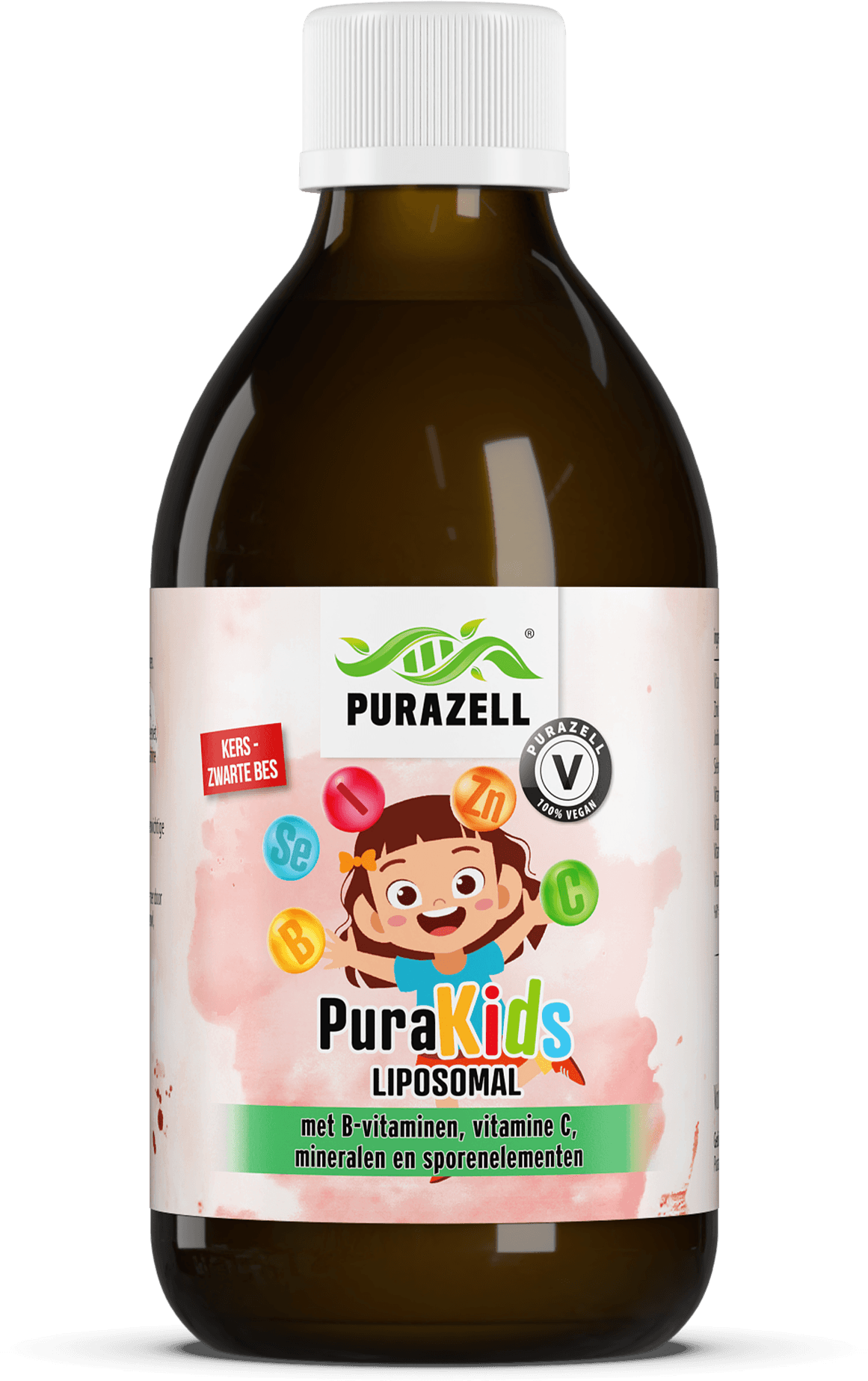 PuraKids Liposomal - Kers & zwarte bes