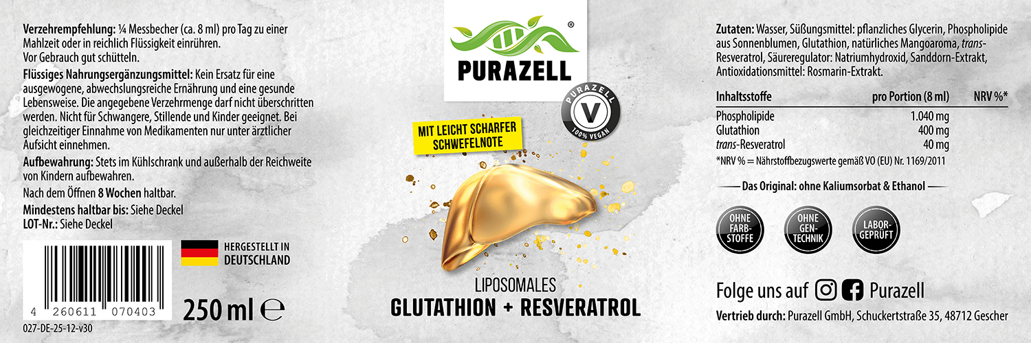 Liposomales Glutathion + Resveratrol