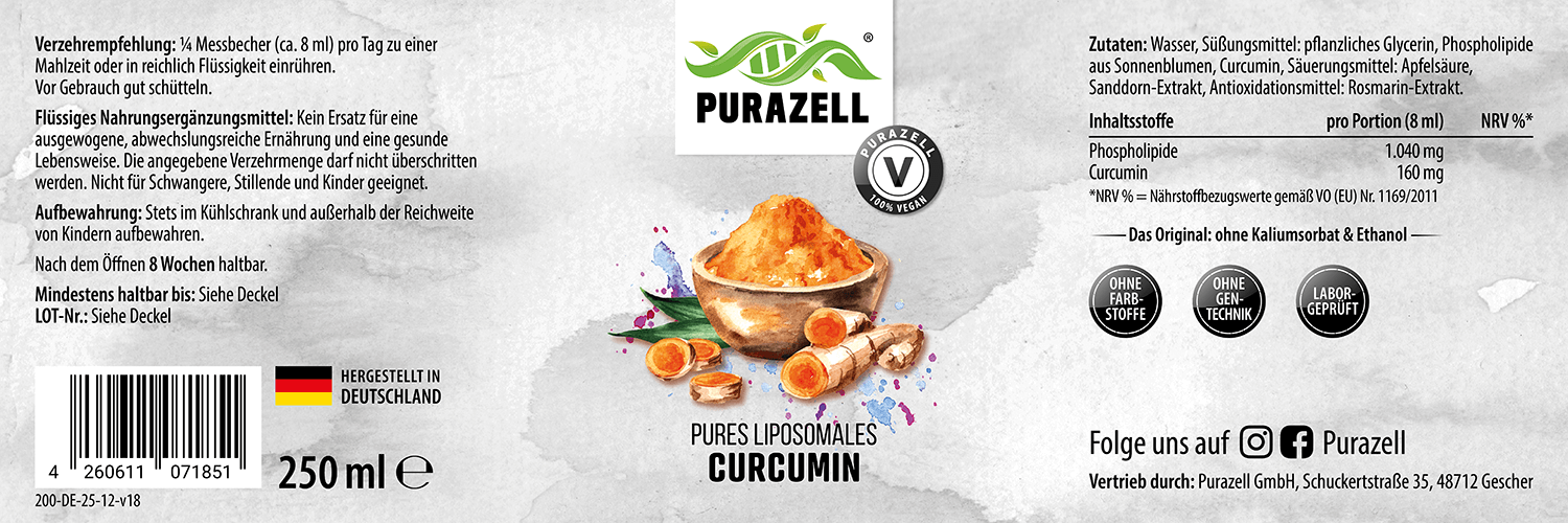 Pures Liposomales Curcumin