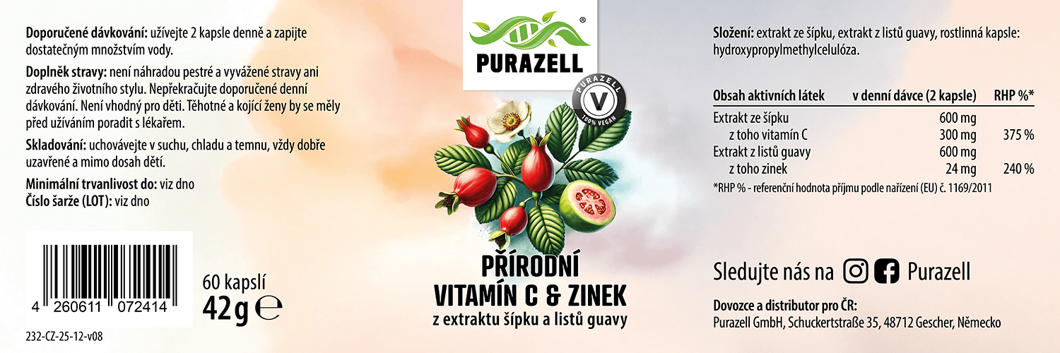 Přírodní vitamin C a zinek