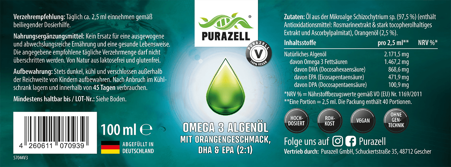 Omega 3 Algenöl