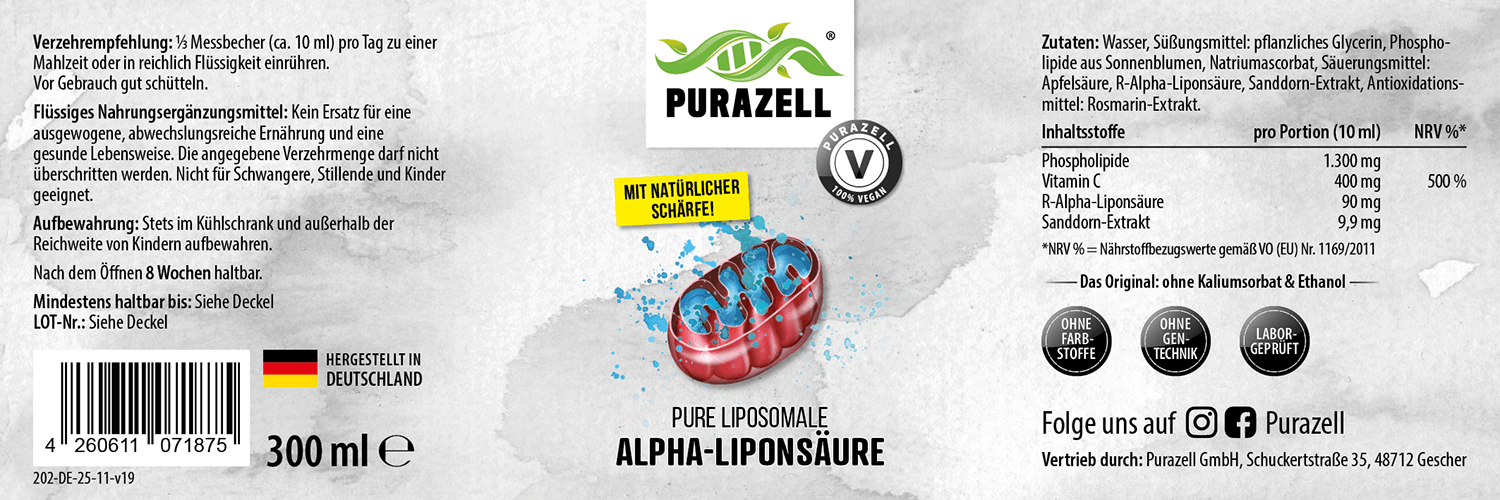 Pure Liposomale Alpha-Liponsäure