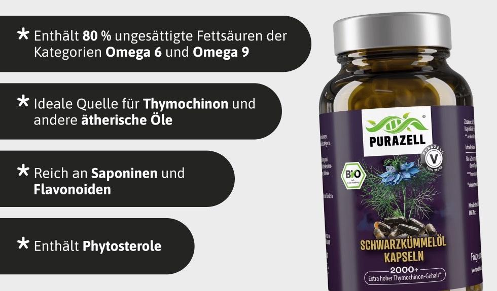 Bio Schwarzkümmelöl-Kapseln 2000