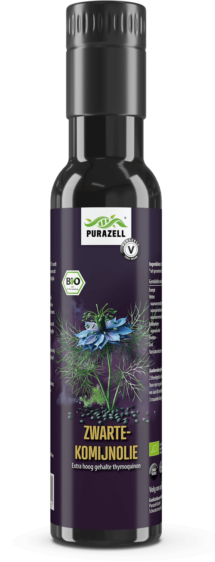 Biologische zwarte komijnolie 250 ml