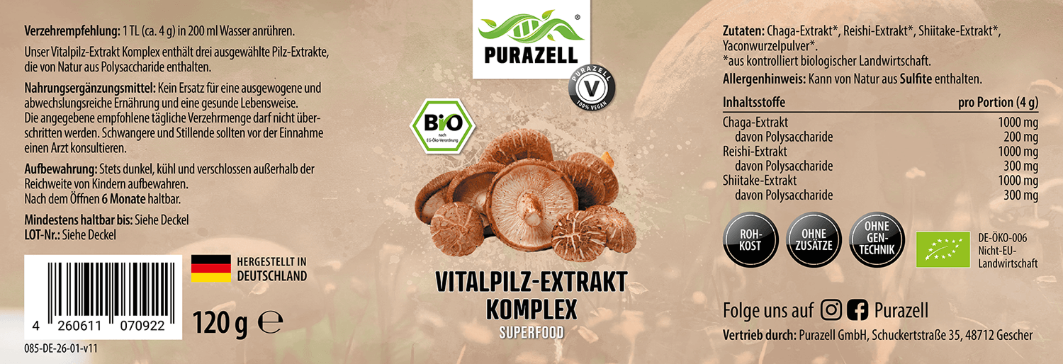 Bio Vitalpilzextrakt Komplex