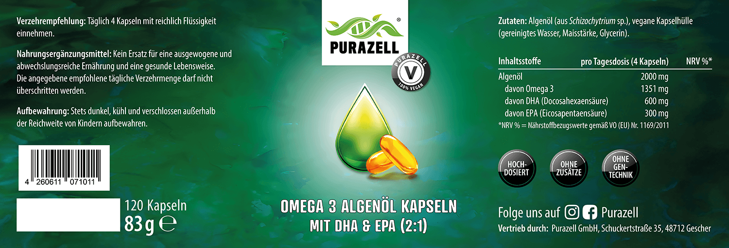 Omega 3 w kapsułkach z olejem z alg