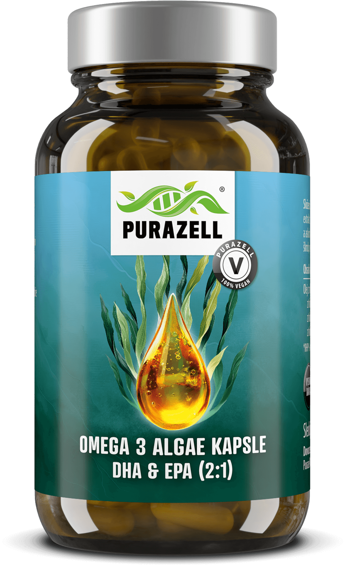 Omega 3 olej z mikrořas kapsle