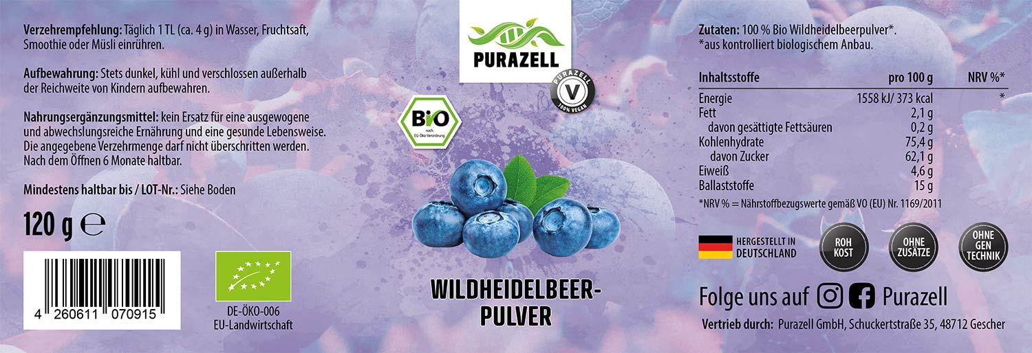 Bio Wildheidelbeerpulver