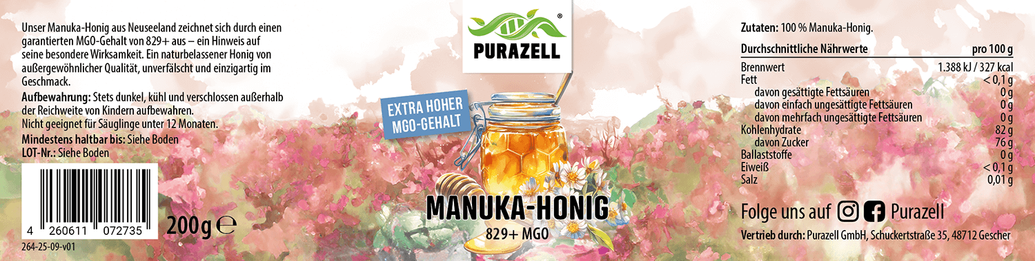 Echter Premium Manuka Honig 829+ MGO
