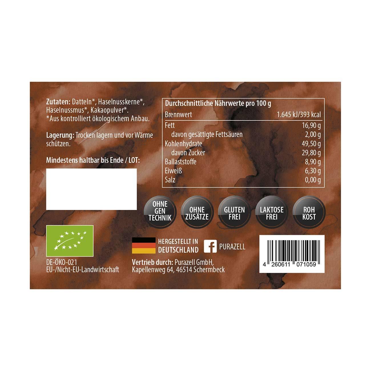 Bio-Kakao-Haselnuss-Riegel-