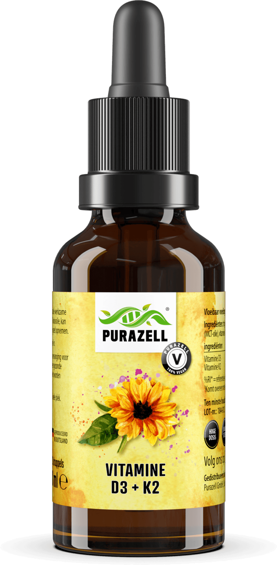 Vitamine D3 + K2 druppels (Veganistisch)