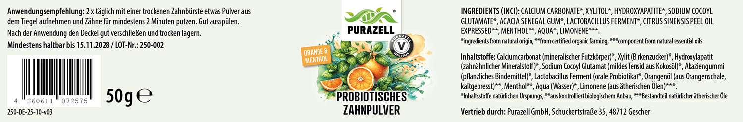 Probiotisches Zahnpulver