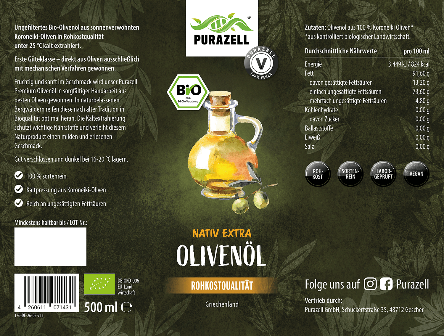 Bio Olivenöl nativ extra