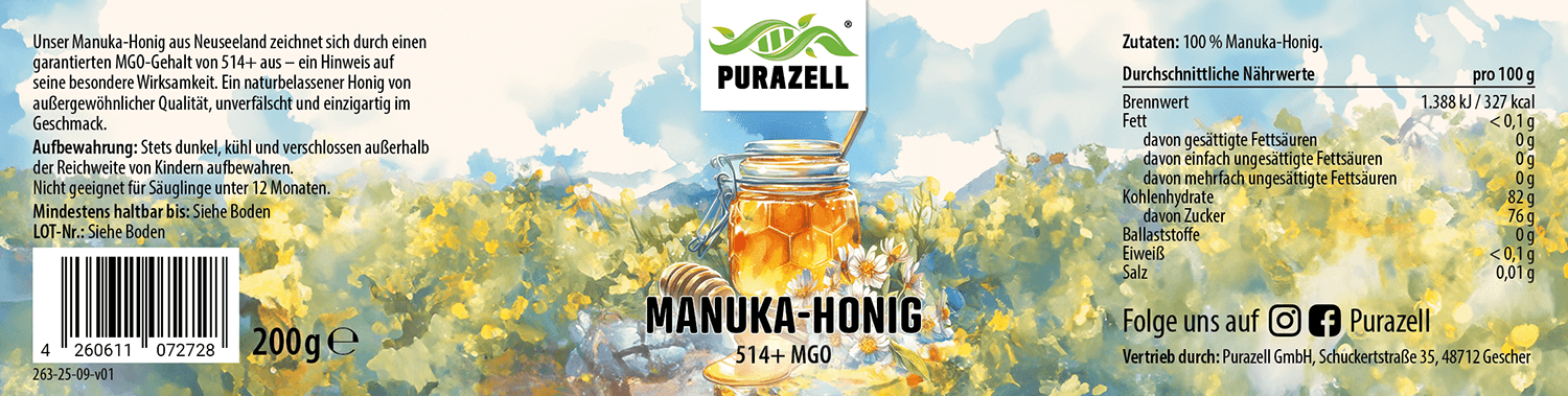 Echter Manuka Honig 514+ MGO