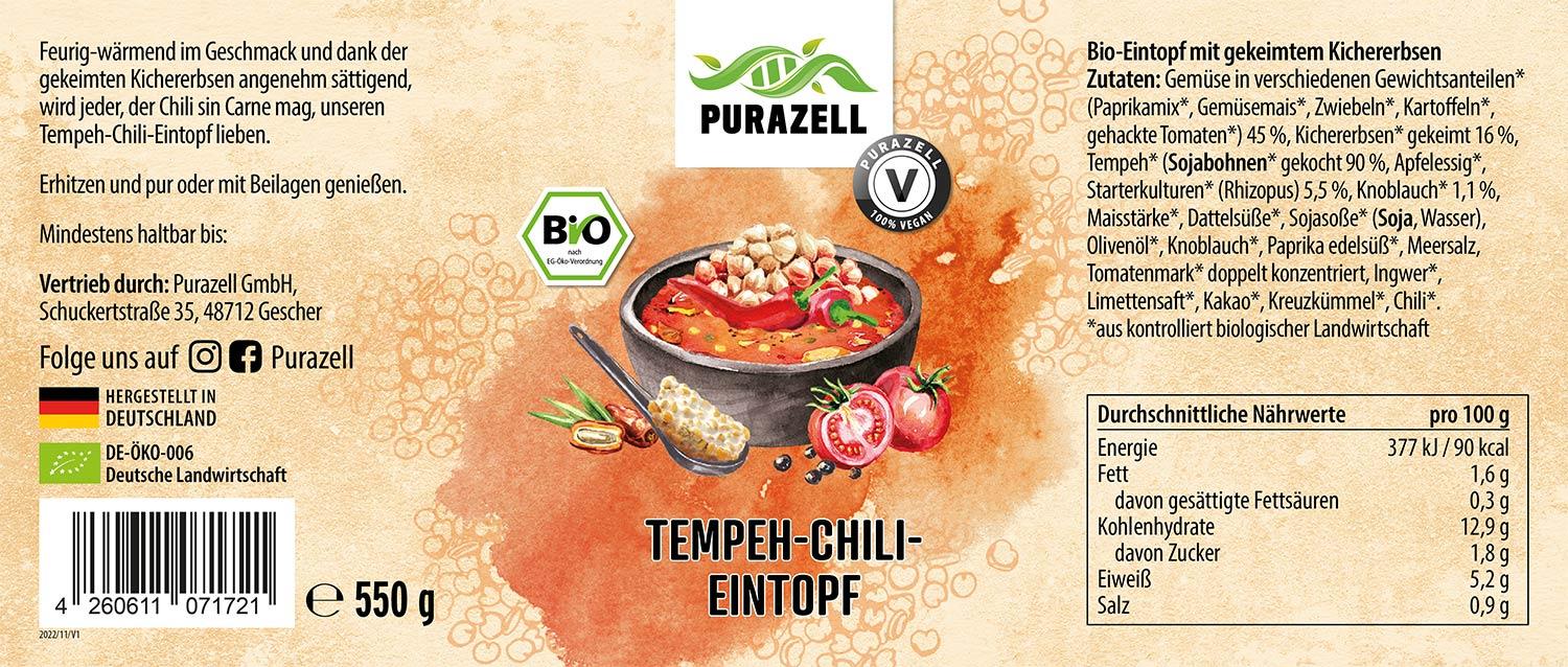Bio Tempeh-Chili-Eintopf 6 x 550 g