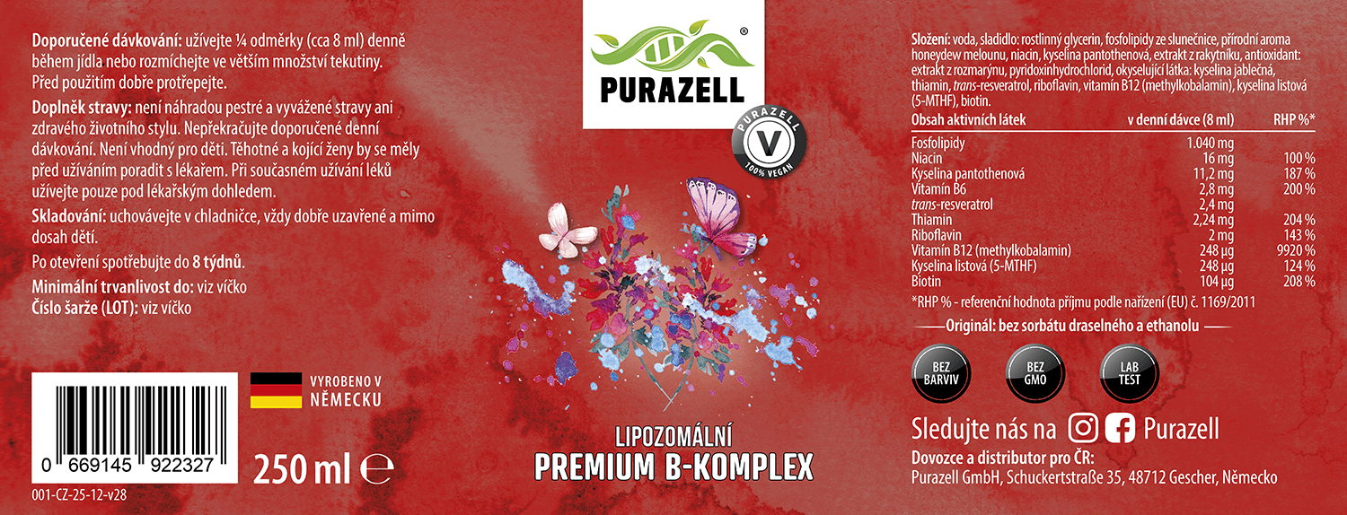 Lipozomální premium B-komplex 