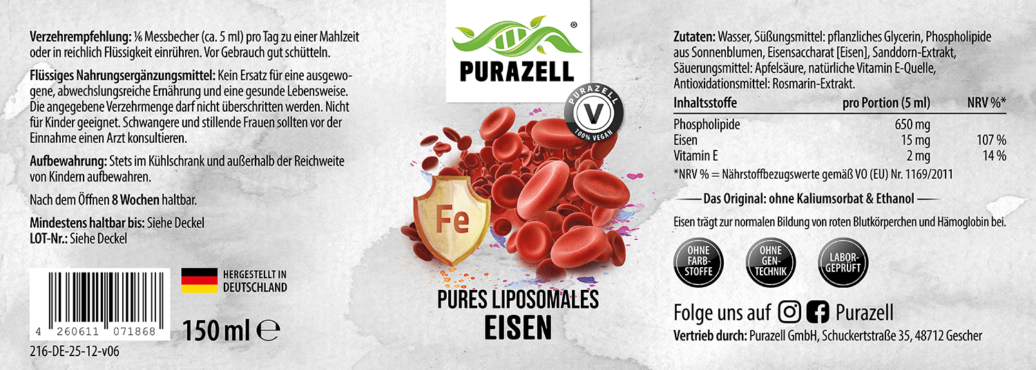 Czyste żelazo liposomalne