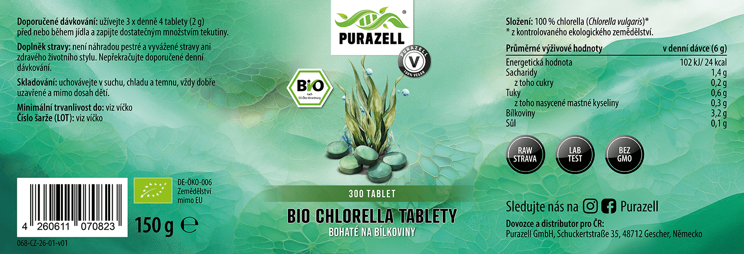 Bio Chlorella tablety 