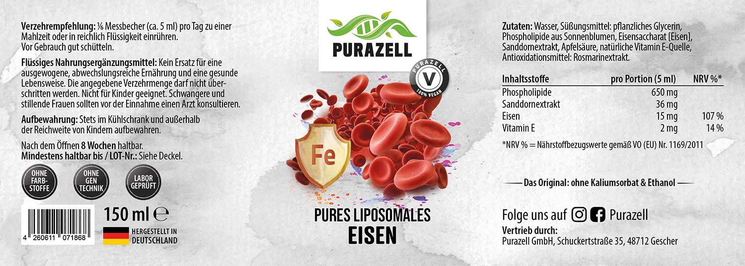 Pures Liposomales Eisen