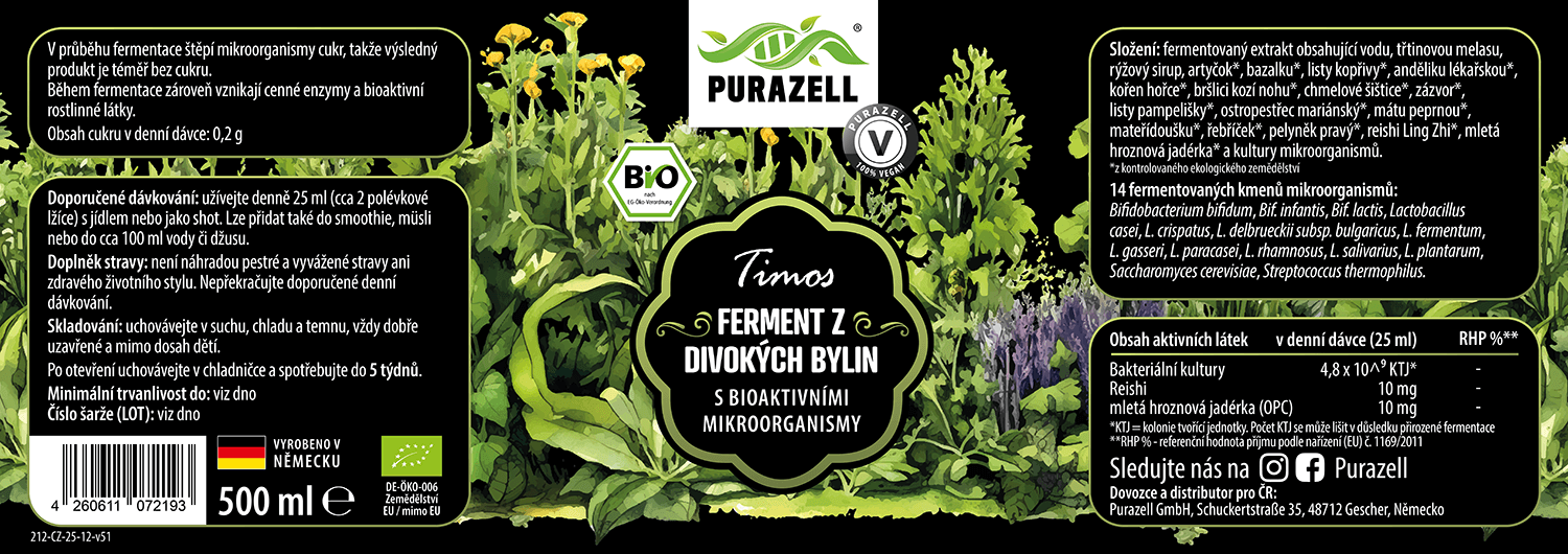 Timos ferment z divokých bylin 