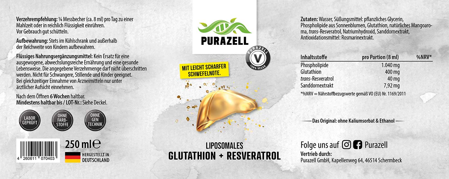 Liposomales Glutathion + Resveratrol