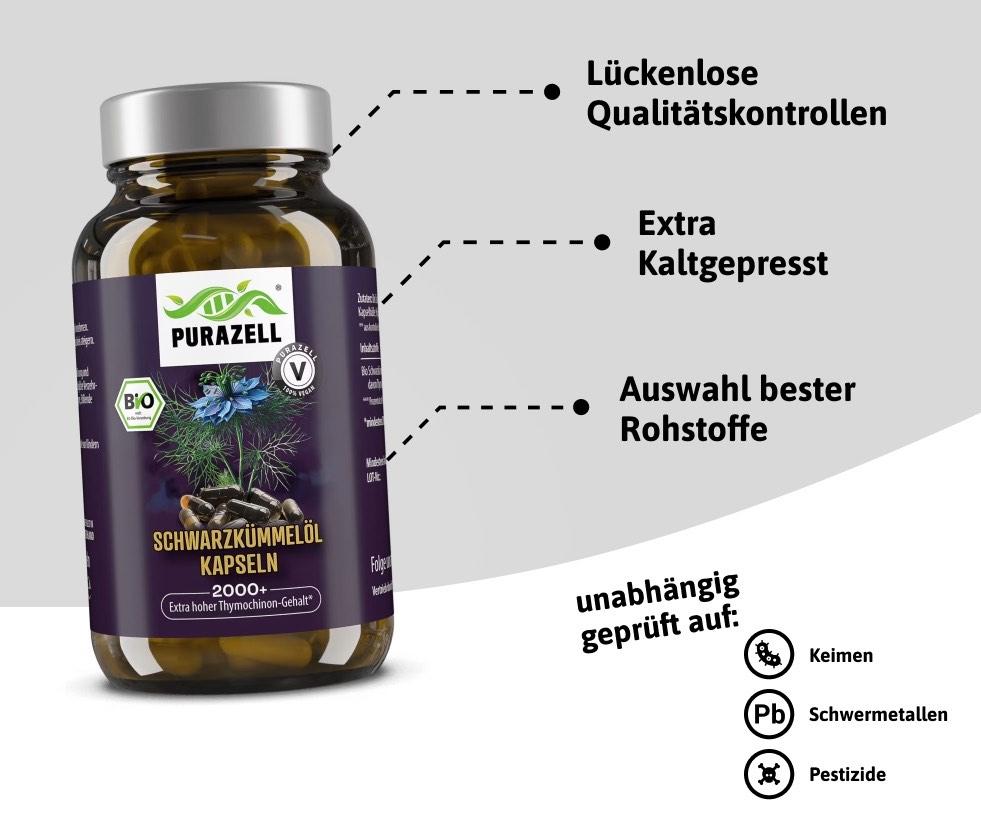 Bio Schwarzkümmelöl-Kapseln 2000