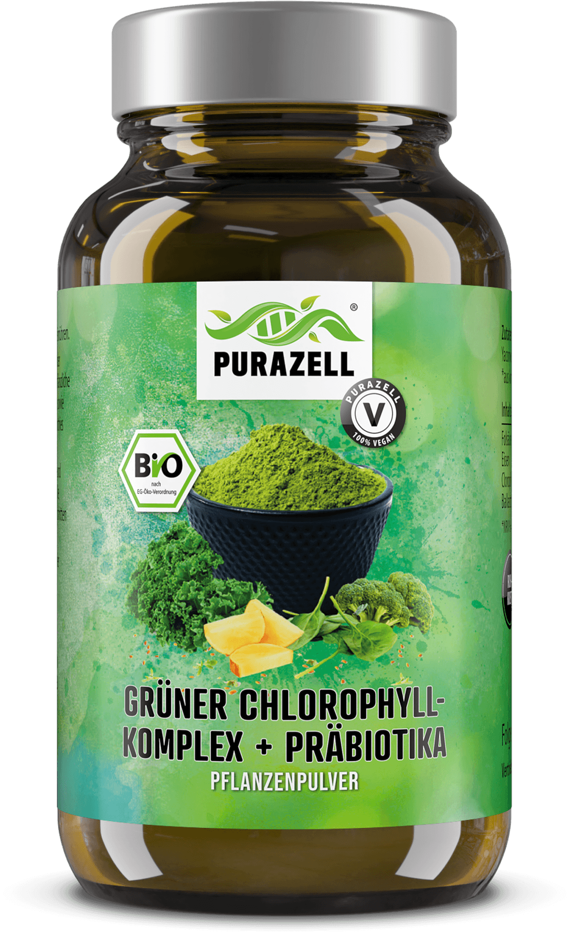 Grüner Bio Chlorophyll-Komplex + Präbiotika