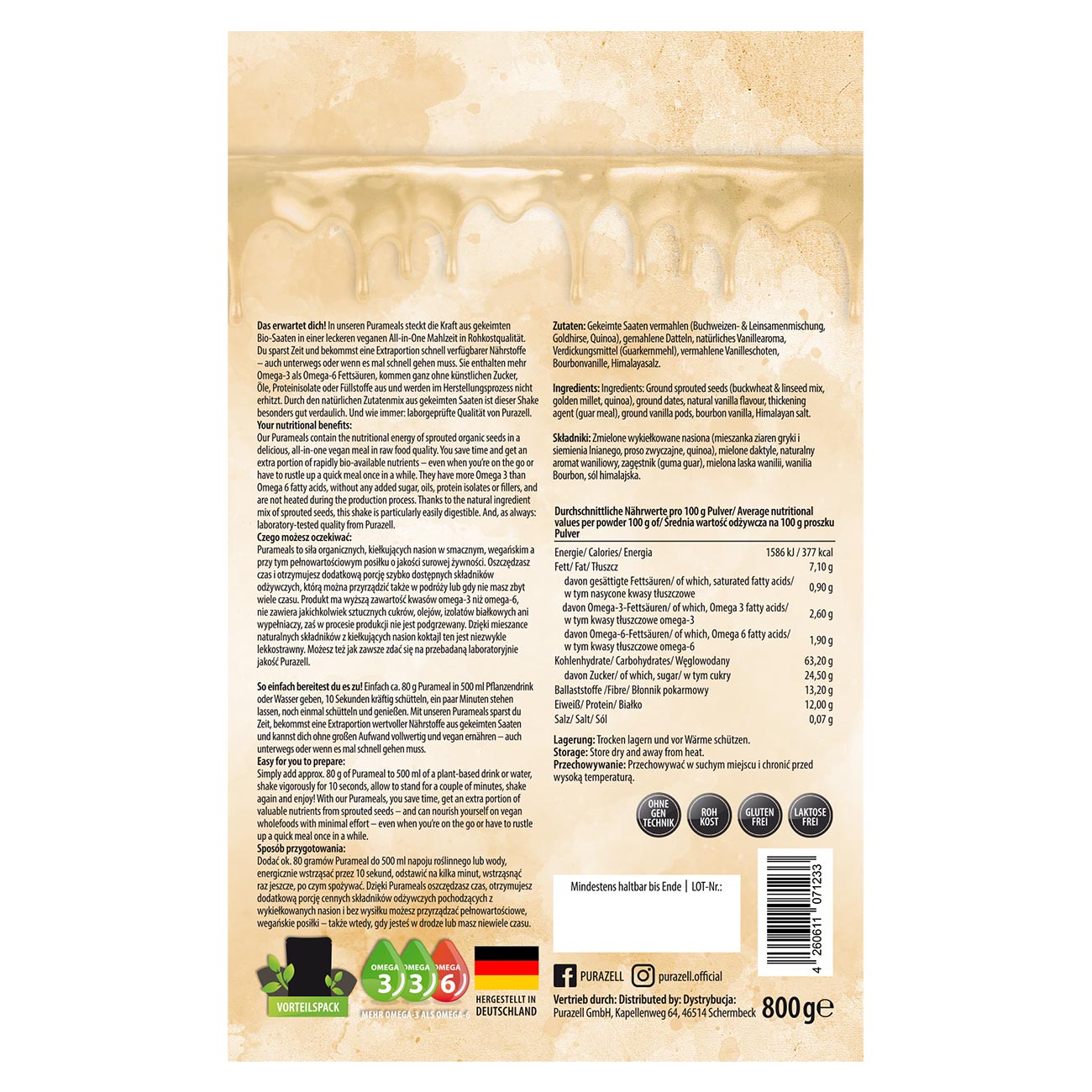 Purameal Vanille Vorteilspack