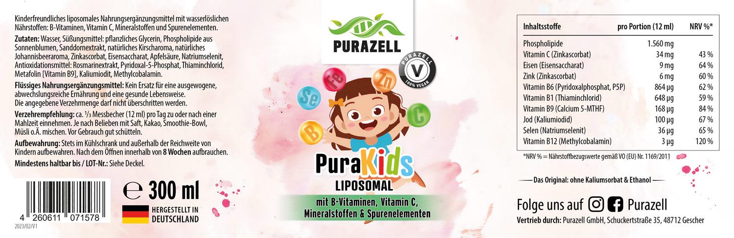 PuraKids Liposomal - Multivitamin & Mineralkomplex