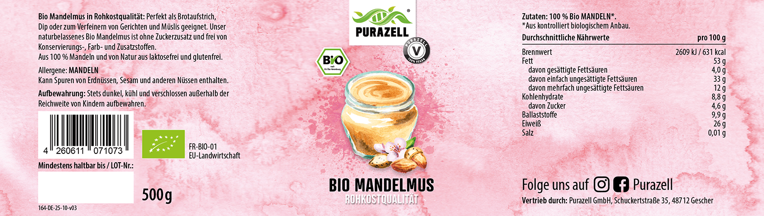 Bio Rohkost Mandelmus 500 g