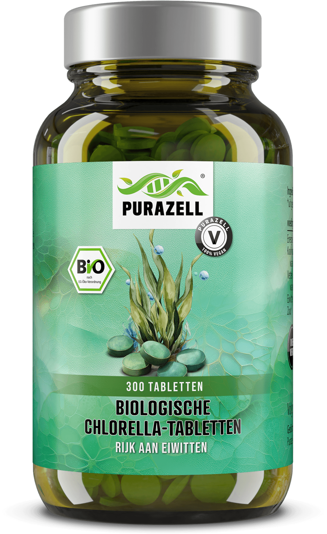 Biologische chlorella-tabletten