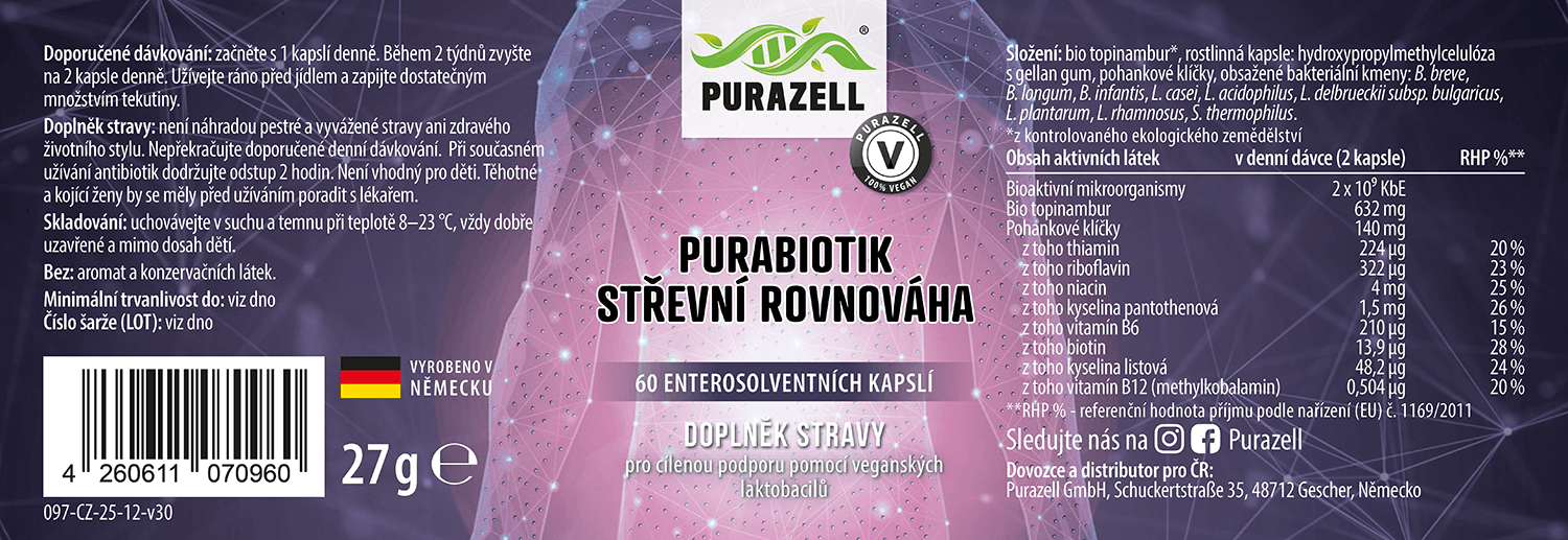 Purabiotik - střevní rovnováha