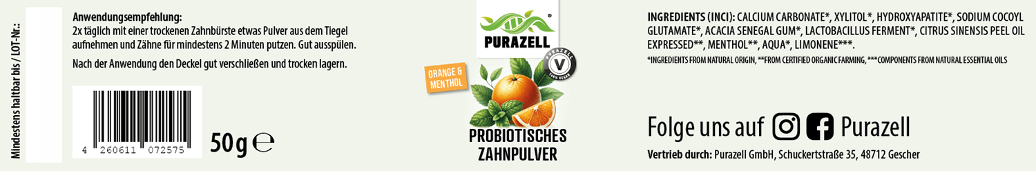 Probiotisches Zahnpulver