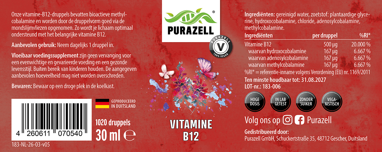 Vitamine B12 druppels (MHA formule)