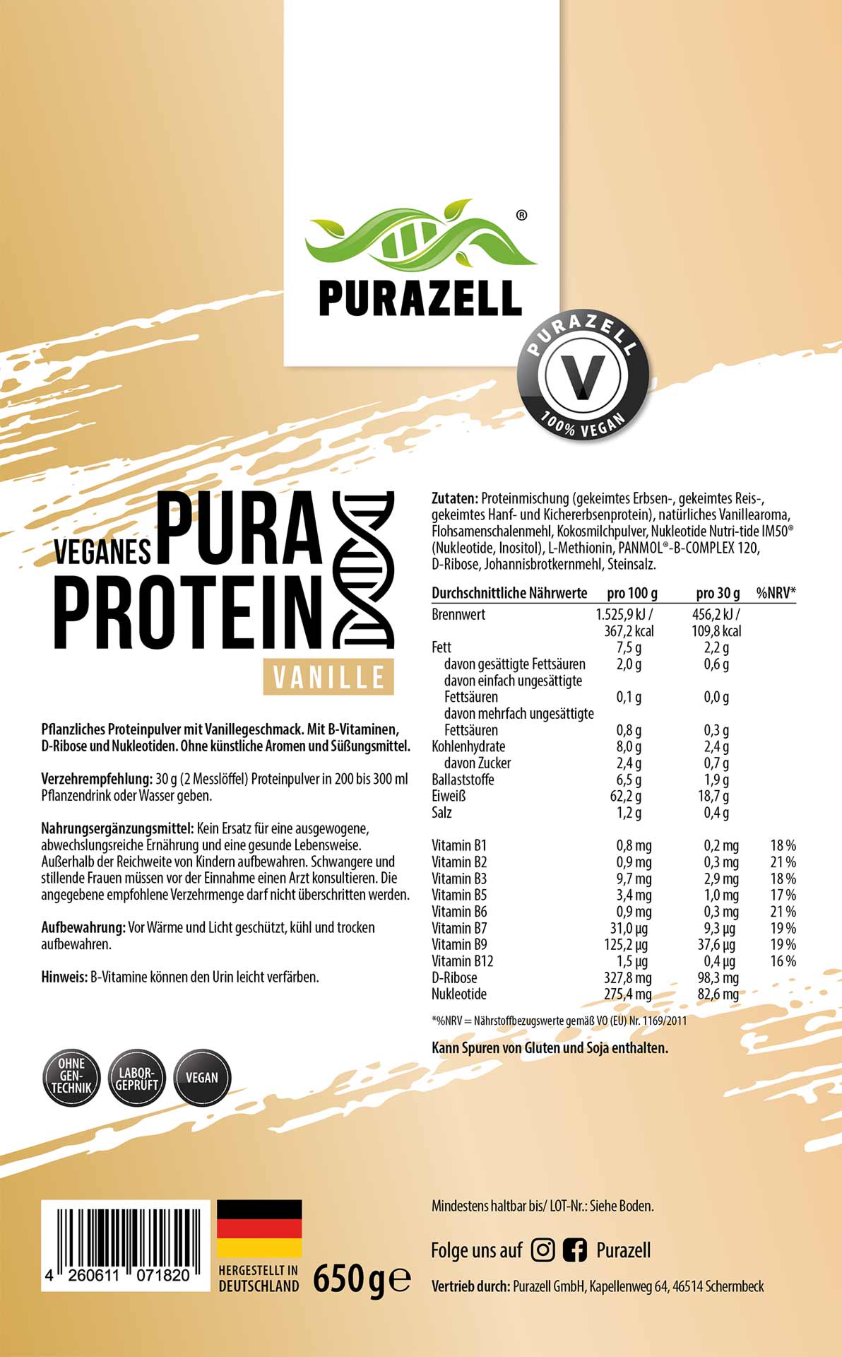 Pura Protein Vanille