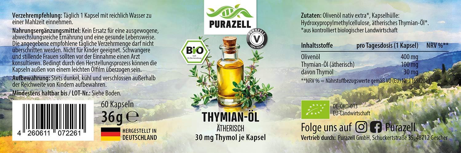 Bio Thymian-Öl Kapseln