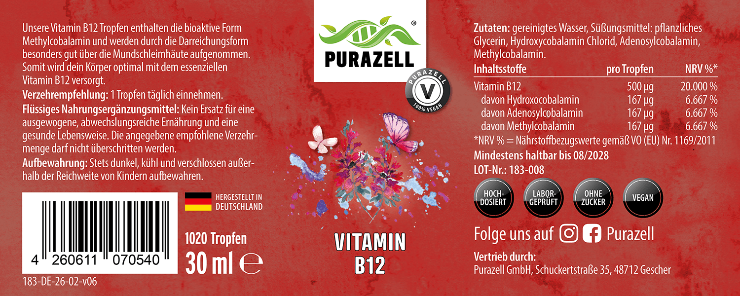 Krople witaminy B12 (formuła MHA)